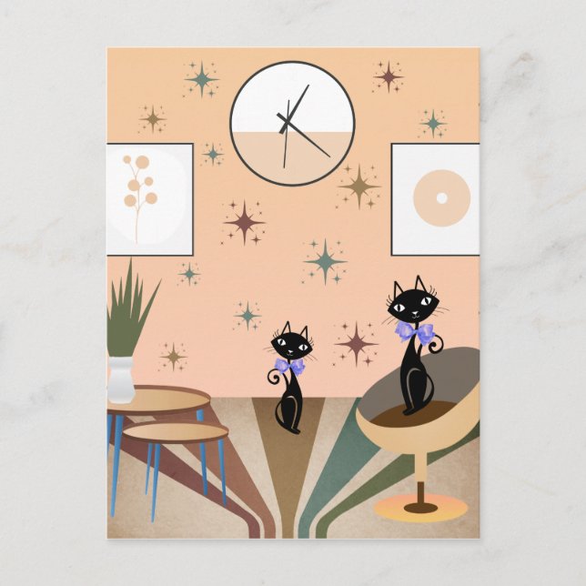 Cartão Postal meio século do Médio do século moderno (Frente)