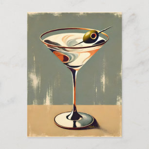 Cartão Postal Meio século Moderno 1 Pintura de Martini Olive