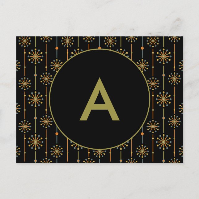 Cartão Postal Meio século Starburst Strike Cores Personalizadas  (Frente)