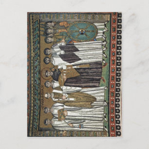 Cartão Postal Meister von San Vitale em Ravenna Chormosaiken