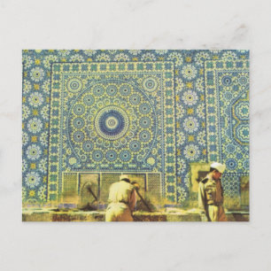 Cartão Postal Meknes, local de lavagem muçulmano
