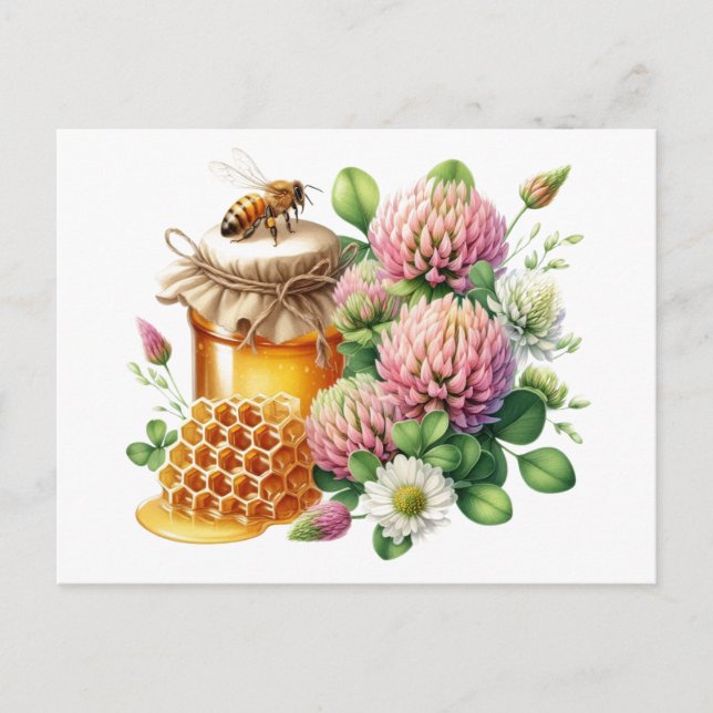 Cartão Postal Mel Capa Vermelha (Frente)