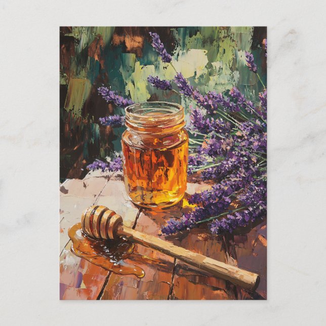 Cartão Postal Mel Dipper e Lavanda Cênico (Frente)