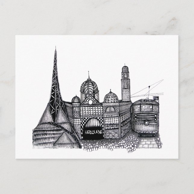 Cartão Postal Melbourne (Frente)