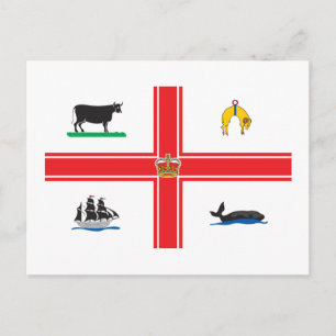 Cartão Postal Melbourne City Flag
