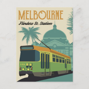 Cartão Postal Melbourne, Estação de Flinders