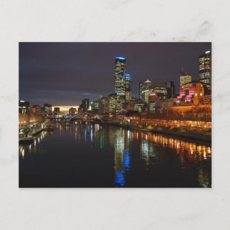 Cartão Postal Melbourne Evening Skyline