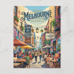 Cartão Postal Melbourne Lanes Austrália