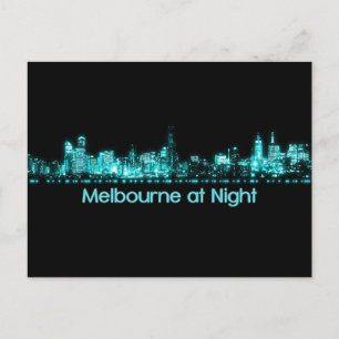 Cartão Postal Melbourne Skyline