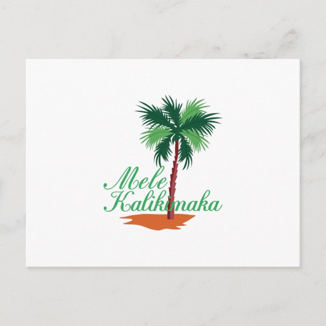 Cartão Postal Mele Kalikimaka (Frente)