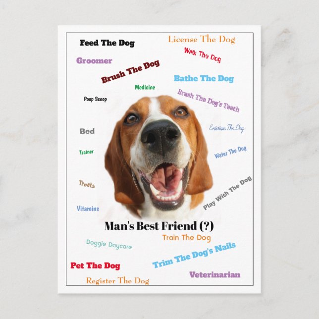 Cartão Postal Melhor Amigo do Homem (?) (Frente)