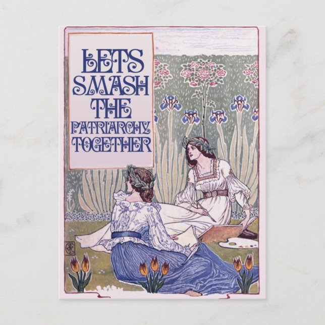 Cartão Postal Melhor Amigo Feminista (Frente)