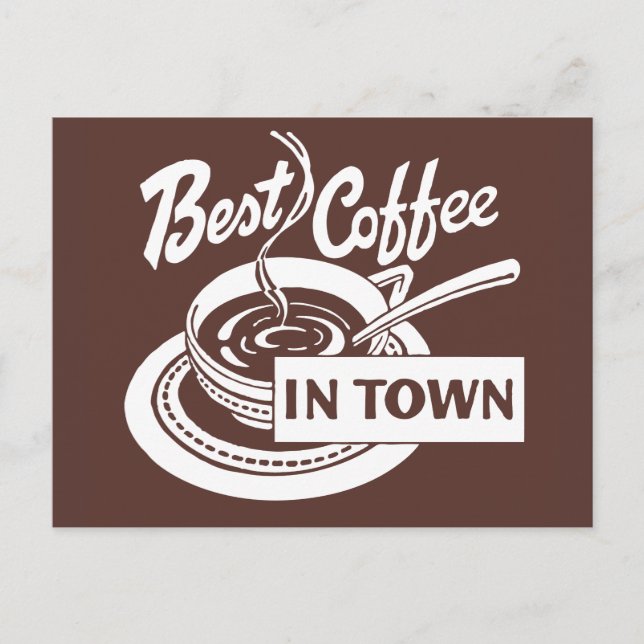Cartão Postal ❝ melhor café da ❞ (Frente)