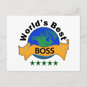 Cartão Postal Melhor Chefe do Mundo