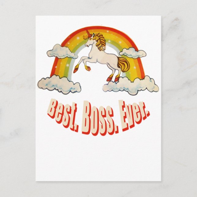 Cartão Postal Melhor Chefe Nunca (Frente)