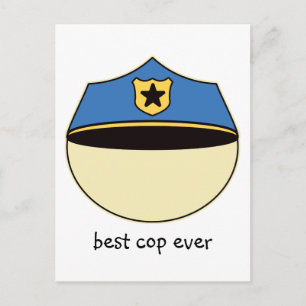 Cartão Postal Melhor Cop Personalizado De Todos Os tempos