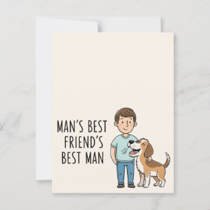 Cartão Postal Melhor Dia de os pais do Homem do Melhor Amigo