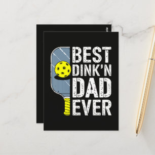 Cartão Postal Melhor Dink'N Pai de Todos os Tempos Pickleball