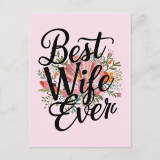 Cartão Postal Melhor esposa de todos os tempos