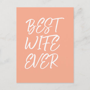 Cartão Postal Melhor esposa de todos os tempos