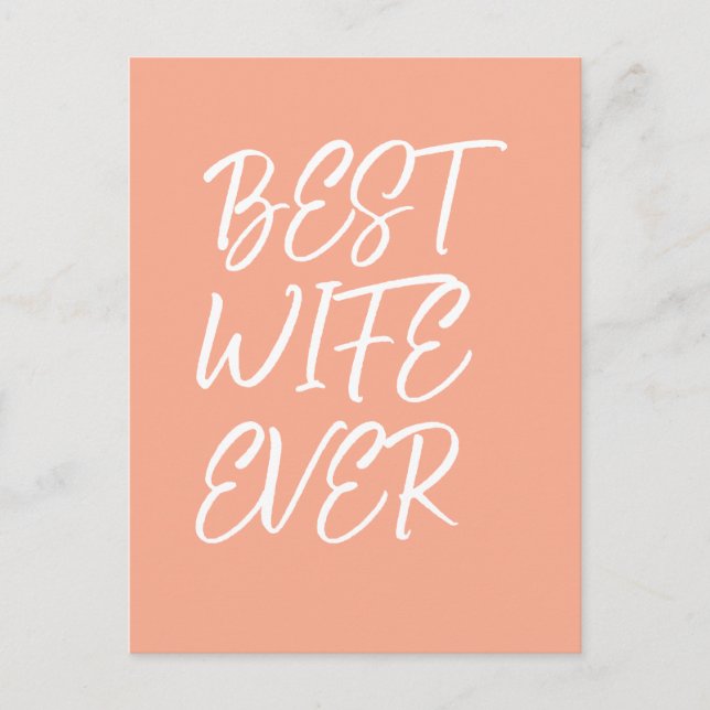 Cartão Postal Melhor esposa de todos os tempos (Frente)