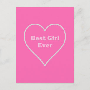 Cartão Postal Melhor garota de todas