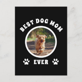 Cartão Postal Melhor Mãe de Cachorro de Todos Personalizado com
