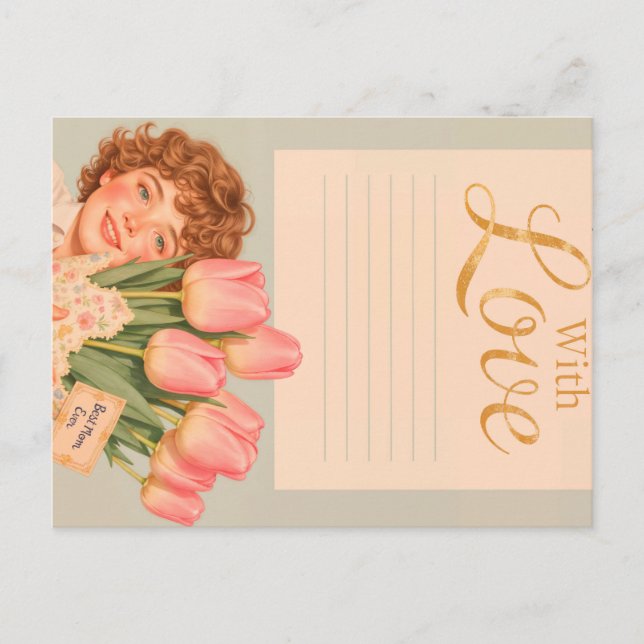 Cartão Postal Melhor mãe de sempre (Frente)