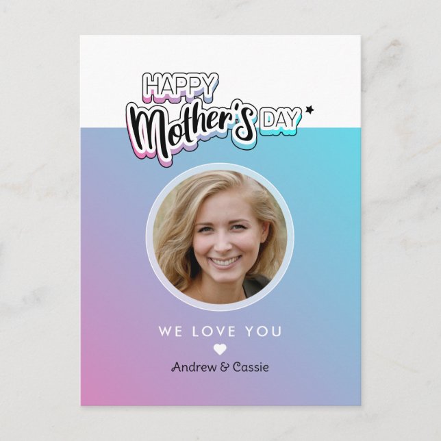 Cartão Postal Melhor mãe de todos os tempos (Frente)