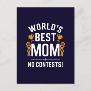 Cartão Postal Melhor mãe do mundo sem contestação