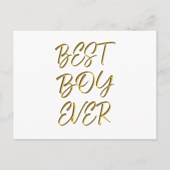 Cartão Postal Melhor menino de todos (Frente)