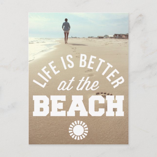 Cartão Postal Melhor Na Praia (Frente)