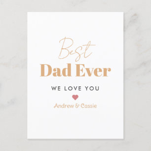 Cartão Postal Melhor pai de sempre