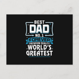 Cartão Postal Melhor Pai do Mundo Nº1