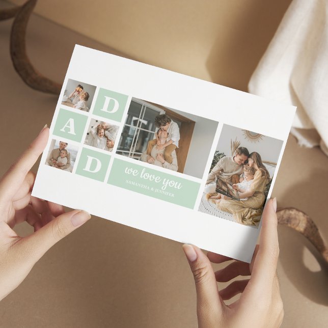 Cartão Postal Melhor Presente do Pai de Fotografia do Modern Min (Criador carregado)