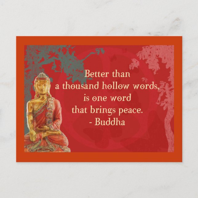 Cartão Postal Melhor que mil palavras ocas... (Frente)