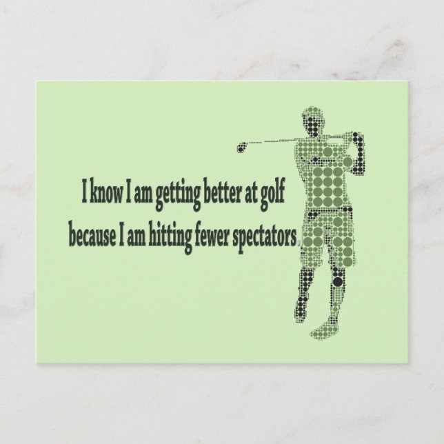 Cartão Postal Melhorando no Golf (Frente)