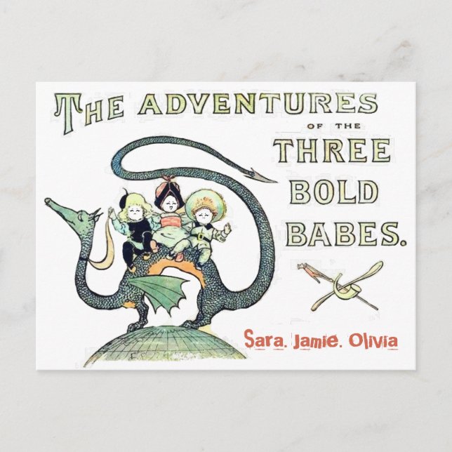 Cartão Postal Melhores Amigas BFF Dragão 3 Garotas Ousadas (Frente)
