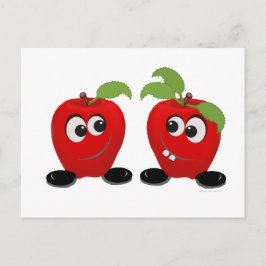 Cartão Postal Melhores Amigos Maçãs