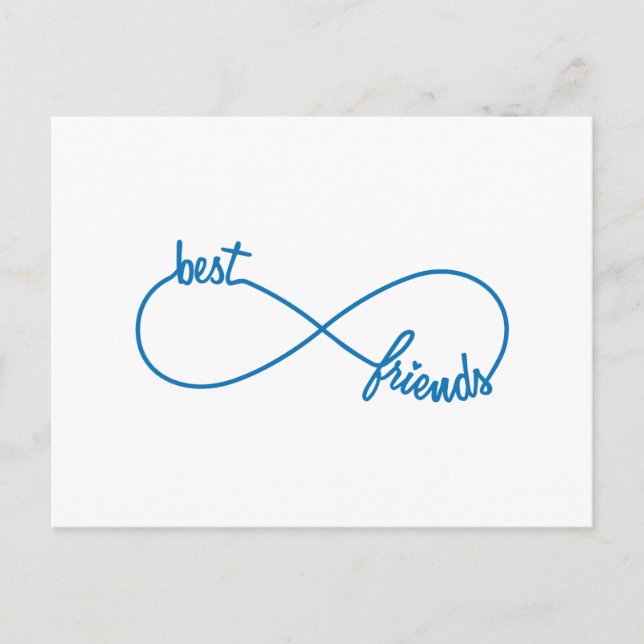 Cartão Postal Melhores amigos para sempre (Frente)