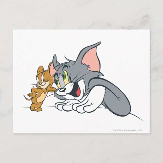 Cartão Postal Melhores Buds do Tom e do Jerry (Frente)