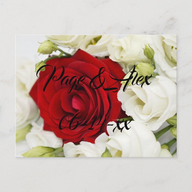 Cartão Postal Melhores desejos para recém-casados Destino de Cas (Frente)