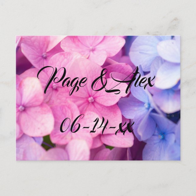 Cartão Postal Melhores desejos para recém-casados Destino de Cas (Frente)