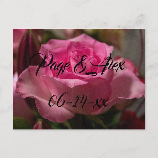 Cartão Postal Melhores desejos para recém-casados Destino de Cas (Frente)