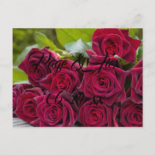 Cartão Postal Melhores desejos para recém-casados Destino de Cas (Frente)