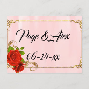 Cartão Postal Melhores desejos para recém-casados Destino de Cas