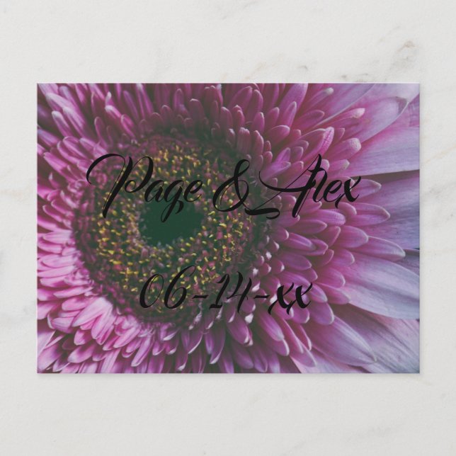 Cartão Postal Melhores desejos para recém-casados Destino de Cas (Frente)