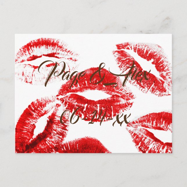 Cartão Postal Melhores desejos para recém-casados Destino de Cas (Frente)