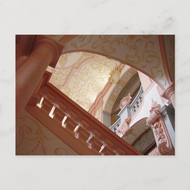 Cartão Postal Melk Abbey Interior Melk, Áustria (Frente)