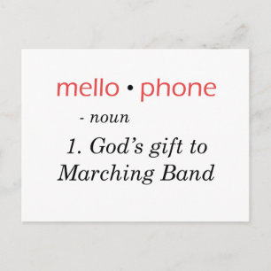 Cartão Postal Mellofone - Presente de Deus para a Banda